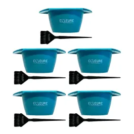 10x Elleure Farbschale und Farbpinsel