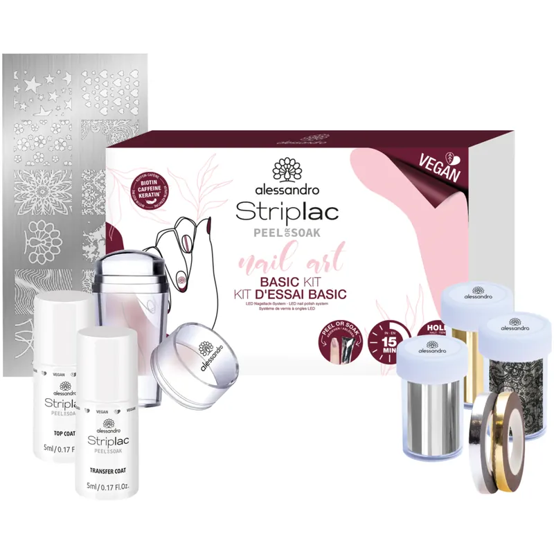 Alessandro Striplac Peel Or Soak Nail Art Basic Kit