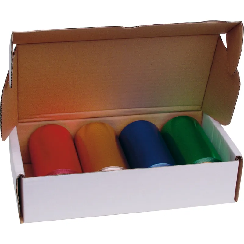 Alu-Strähnenfolien Set, 4 färbige Rollen