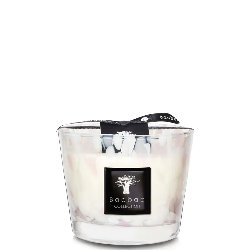 Baobab Collection Pearls White Classique Candle