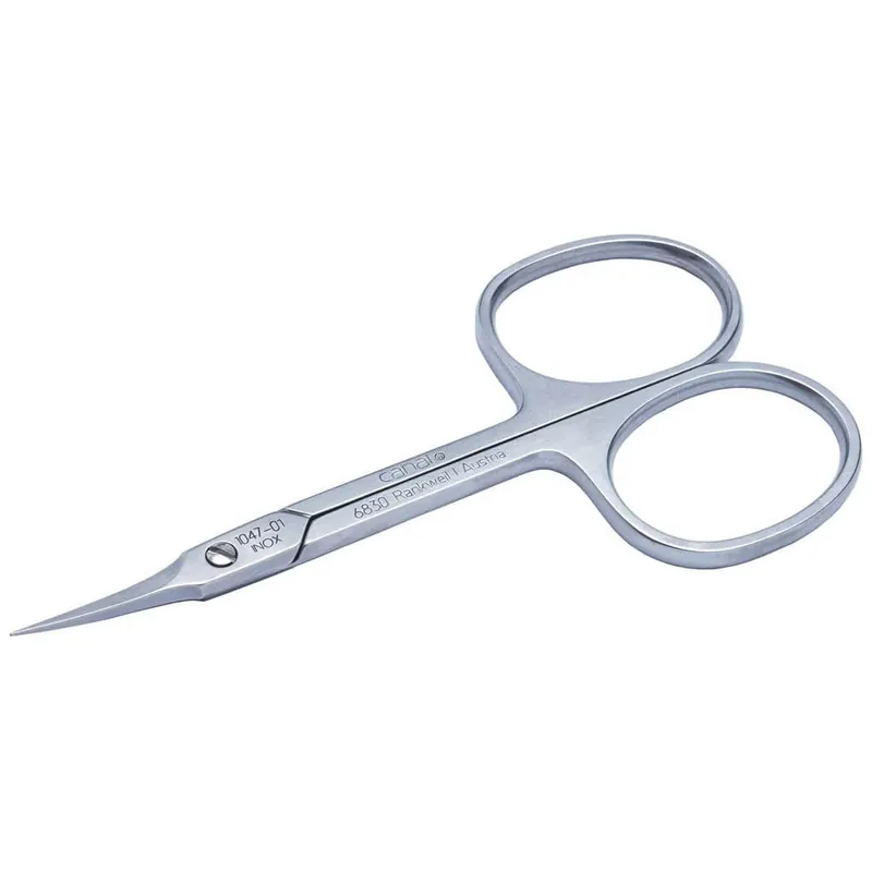 Canal Hautschere gebogen rostfrei 9cm