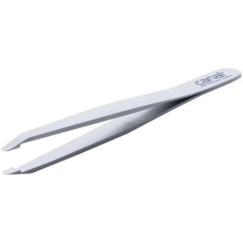Canal Round Tip Tweezers, 9 cm