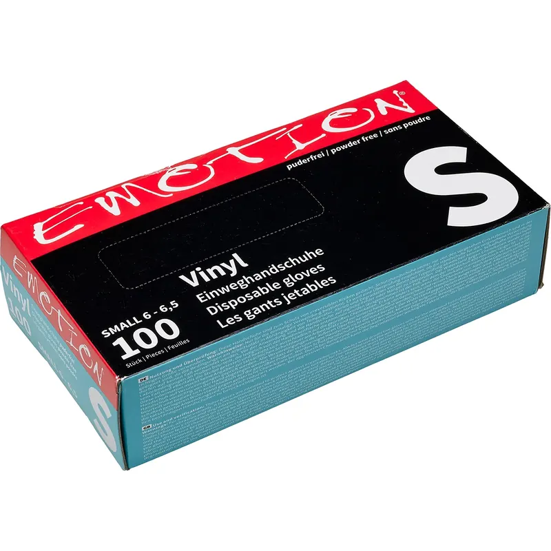Emotion Vinylhandschuhe schwarz puderf