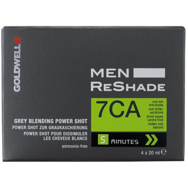 Goldwell Men Reshade Shots 4x20ml - 5CA Châtain cendré clair