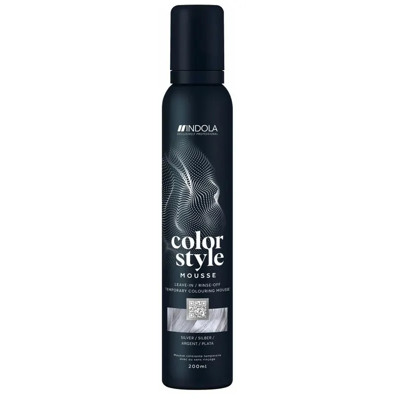 Indola Color Style Mousse - Silver