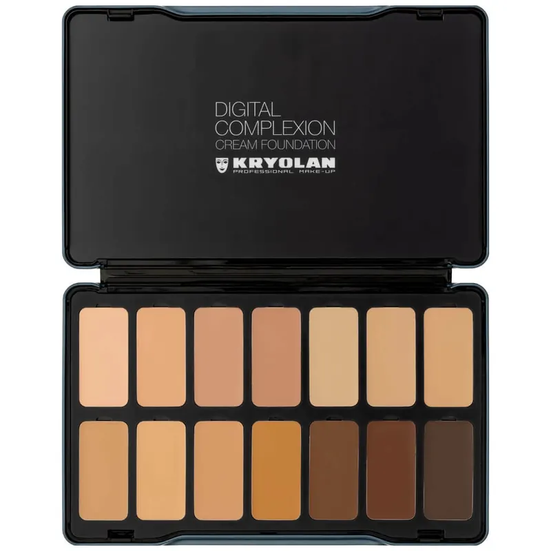 Kryolan Digital Complexion Cream Foundation Palette 14 Farben