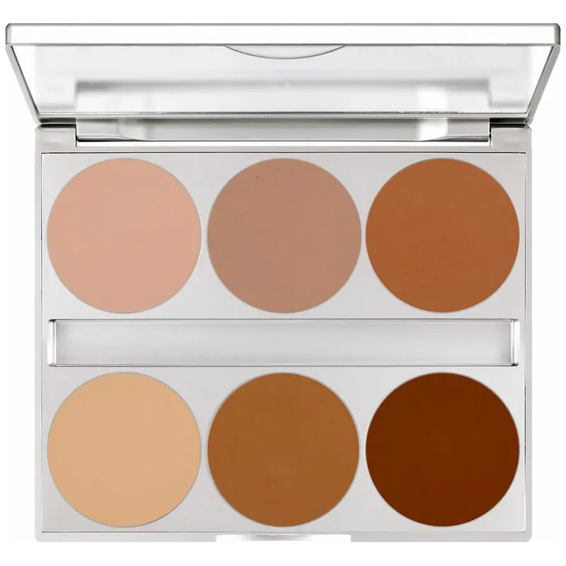 Kryolan Dual Finish Palette 6 Farben