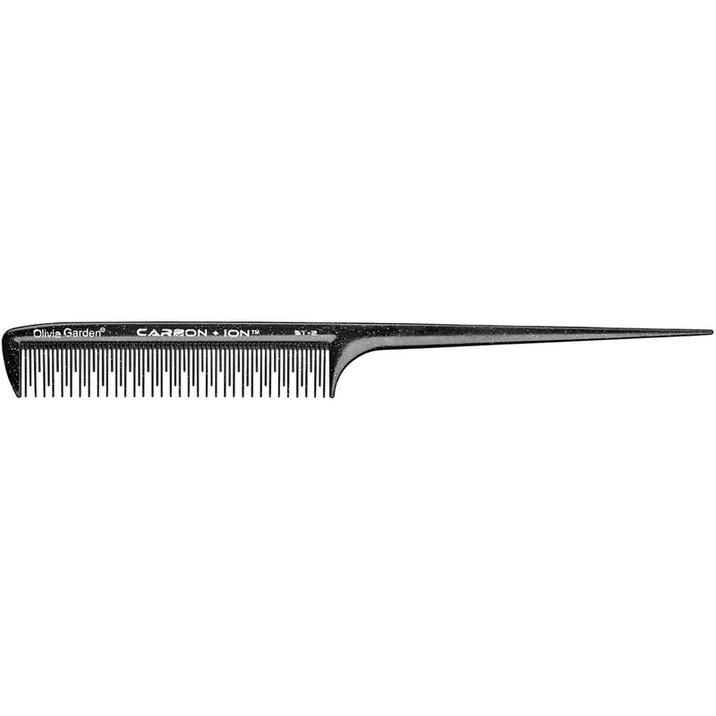 Olivia Garden Comb ST-2 Carbon + Ion Handle Comb 22.5 cm