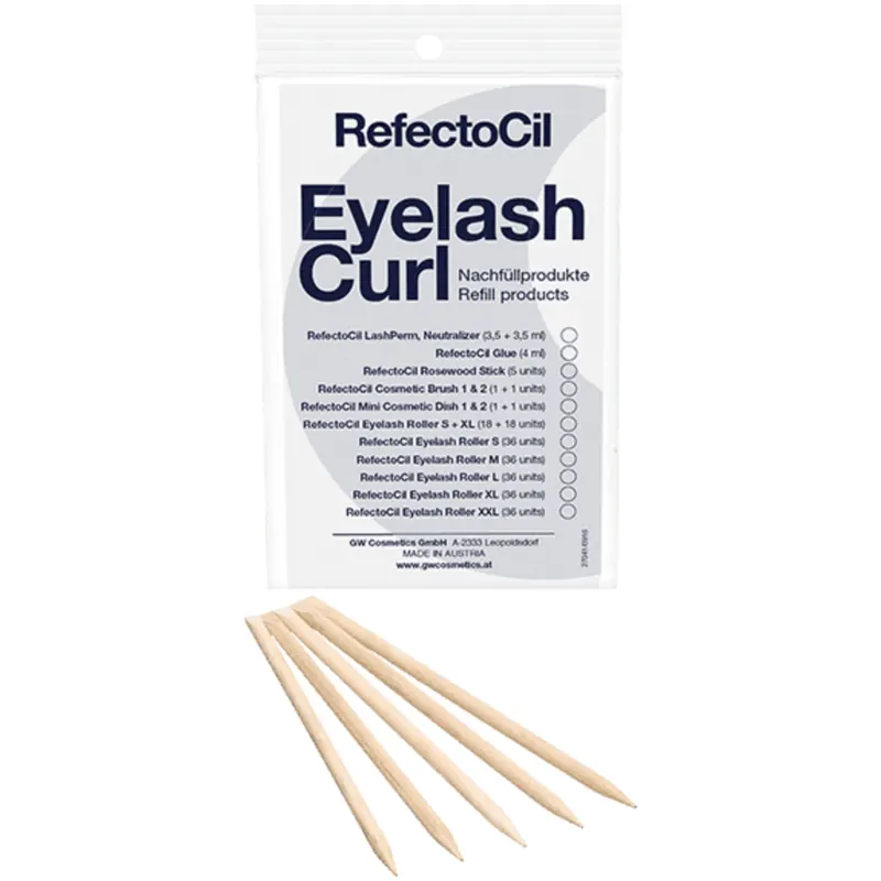 RefectoCil Eyelash Perm Refill Rosewood Sticks