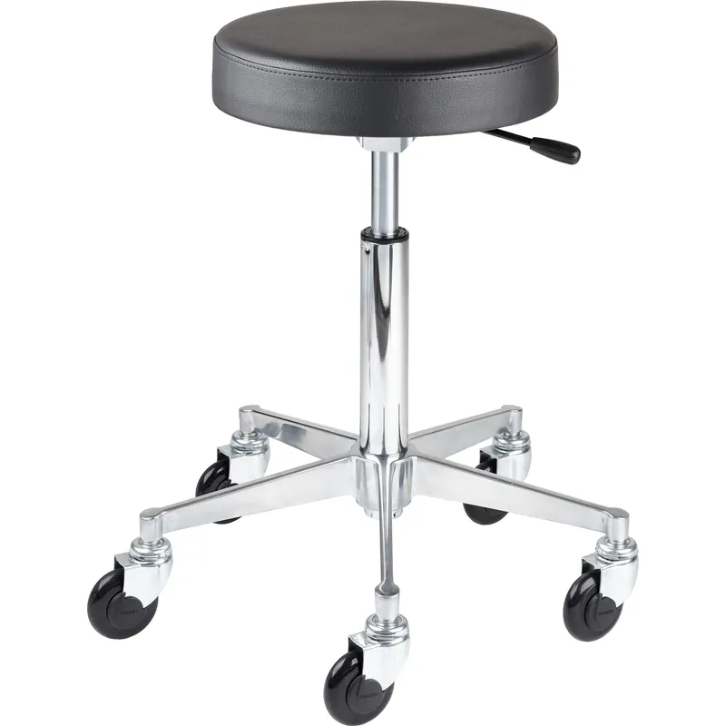 Rollhocker Rundsitz M, silber