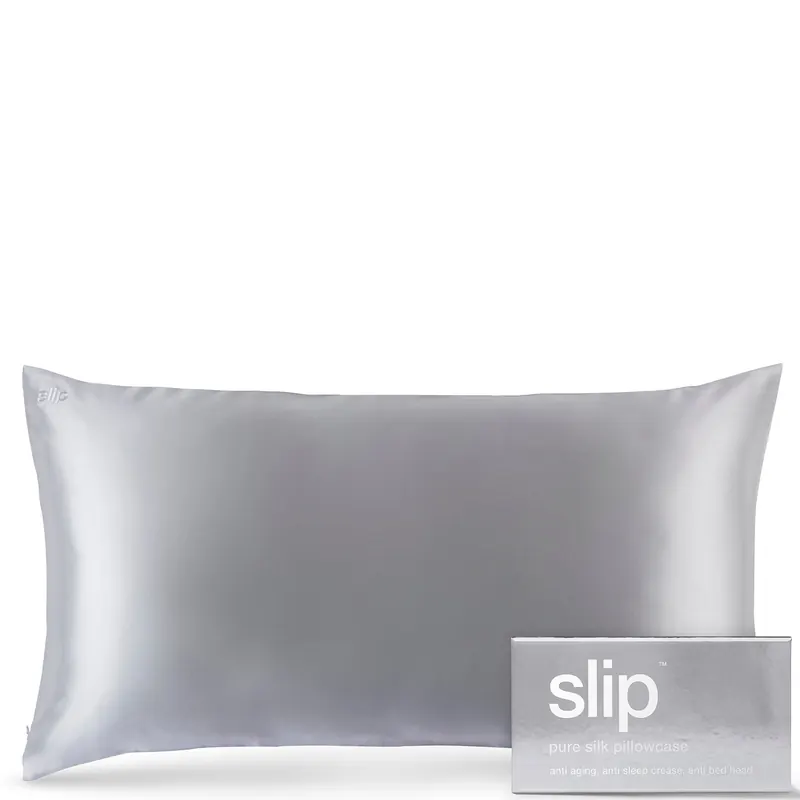 Slip Silk Pillowcase King - Silver